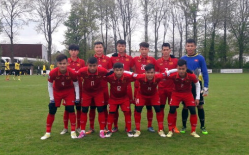 U20 Việt Nam đã thể hiện tốt trong chuyến tập huấn Đức. (Ảnh: VFF)