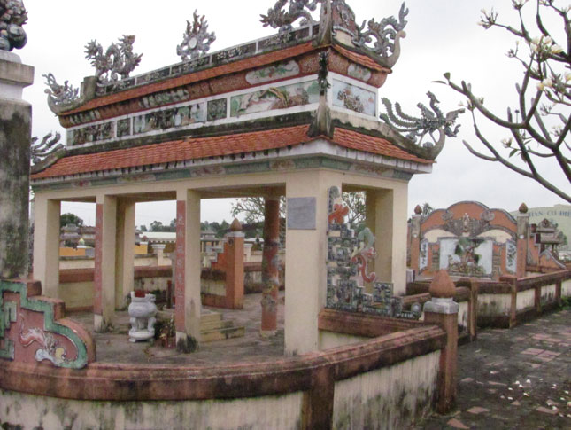 Lăng mộ Ông Ích Khiêm đã được xếp hạng di tích lịch sử - văn hóa quốc gia. Ảnh: T.M