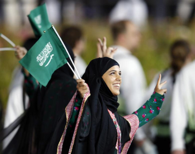   Phụ nữ cũng đã được góp mặt vào đoàn vận động viên của Saudi Arabia tham dự Thế vận hội Olympic London 2012.