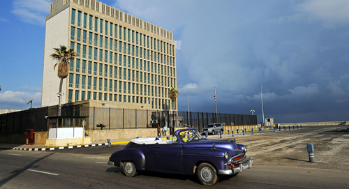Đại sứ quán Mỹ tại La Habana. Ảnh: Getty Images