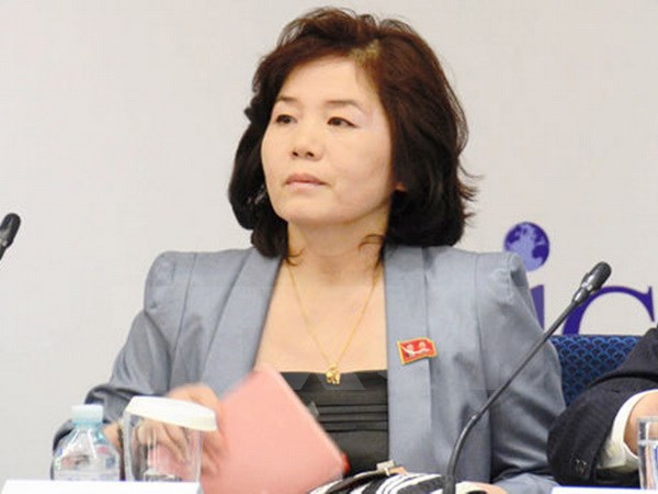 Vụ trưởng Vụ Bắc Mỹ của Bộ Ngoại giao Triều Tiên Choe Son-hui. (Nguồn: Getty Images/TTXVN)