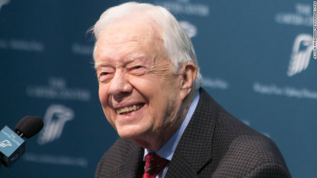 Ông Jimmy Carter làm Tổng thống Mỹ từ năm 1977-1981.    		      Ảnh: CNN