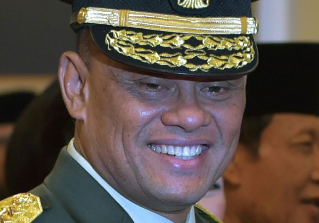 Tướng Gatot Nurmantyo đến Washington theo lời mời của Chủ tịch Hội đồng Tham mưu trưởng liên quân Mỹ.  Ảnh: AFP