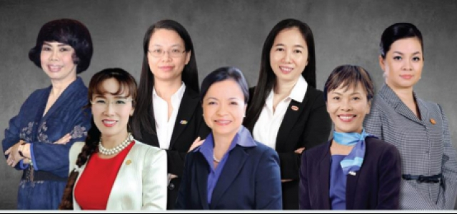 Outstanding faces of female CEOs or board directors in Vietnam. (Photo: baomoi.com)