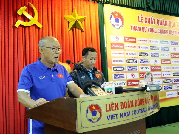 U23 Việt Nam quyết tâm tạo nên bất ngờ trước U23 Hàn Quốc. (Ảnh: VFF)