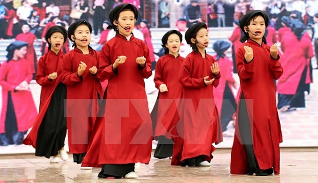 A Xoan singing performance (Photo: VNA)