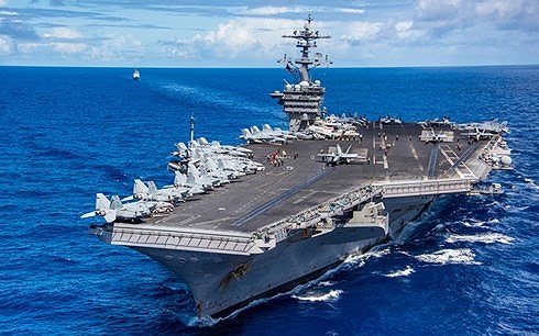 Hàng không mẫu hạm USS Carl Vinson. Ảnh: US Navy.