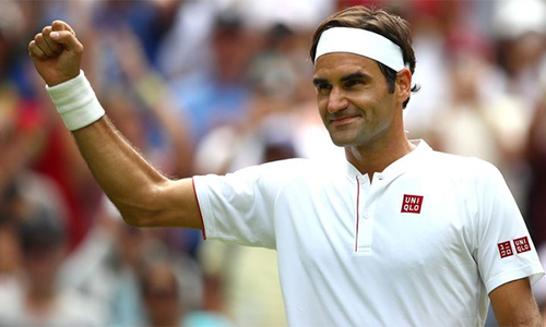 Federer chơi một trong những trận hay nhất tại Wimbledon. Ảnh: Sky Sports