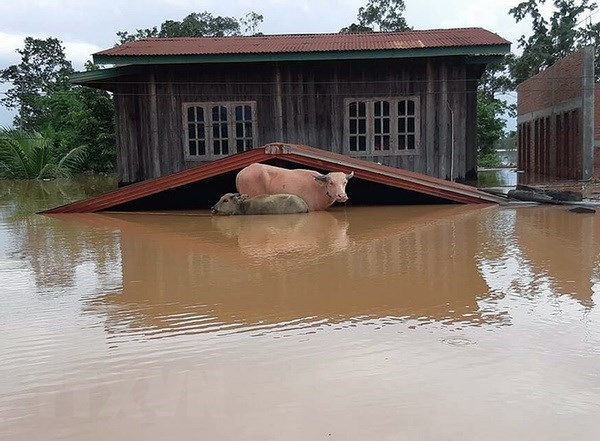 Flooding in Attapeu (Source: EPA)