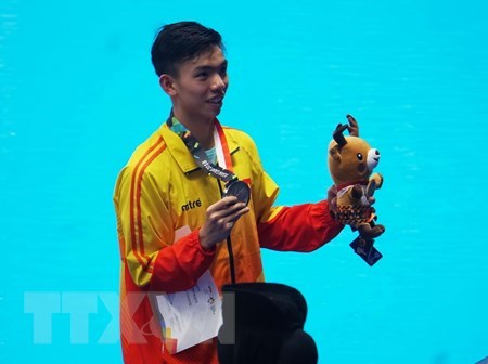 Vietnamese swimmer Nguyen Huy Hoang (Photo: VNA)