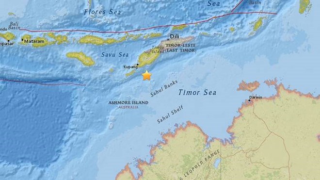 A 6.2 magnitude earthquake struck off eastern Indonesia on August 28. (Screengrab: USGS) 