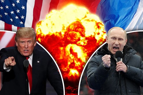 Tổng thống Mỹ Donald Trump (trái) và Tổng thống Nga Vladimir Putin: Daily Star