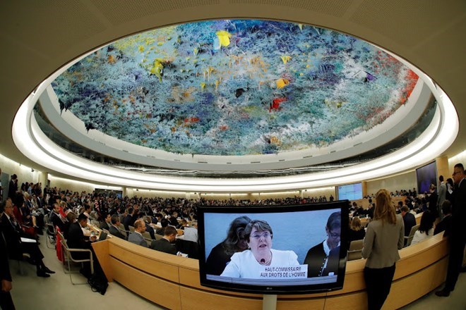 The 39th session of the United Nations Human Rights Council (UNHRC) opened in Geneva, Switzerland, on September 10. (Source: AFP)