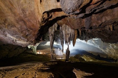 Natural beauty: Stalactites in Hang Vòm-Giếng Voọc. Photo courtesy of Phong Nha-Ke Bang National Park Read more at http://vietnamnews.vn/life-style/468771/quang-binh-debuts-new-tours-to-magnificent-cave.html#4OHBkpAY97MYvDjy.99