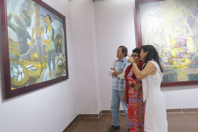 Visitors at the Da Nang Fine Arts Museum