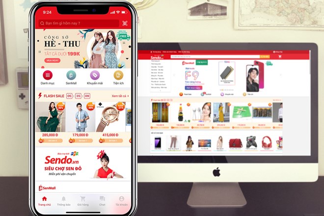 sendo.vn, one of the largest e-commerce platforms of Vietnam (Photo: FPT Corporation)