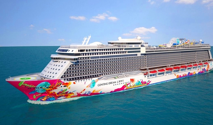 The luxury cruise ship World Dream
