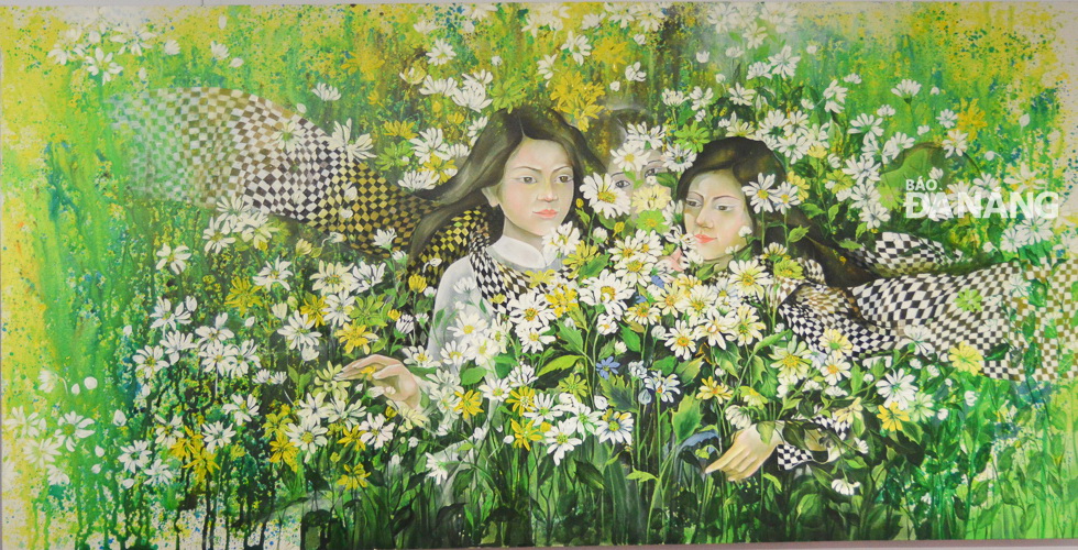‘Hoa Co Mua Xuan’ (Spring Flowers) by Dang Thi Phuong.