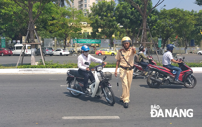 Ra quân bảo đảm trật tự an toàn giao thông trên địa bàn thành phố Đà Nẵng