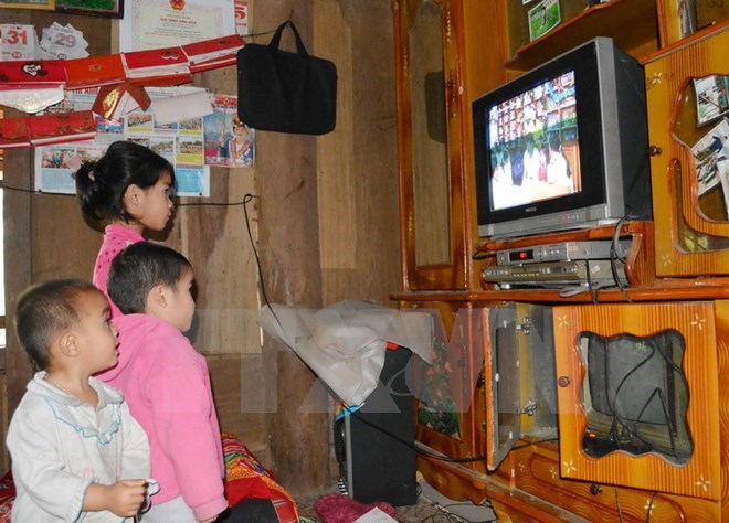 As of July 15, 2019, the country will have 48 cities and provinces to complete the digitalisation of terrestrial television. (Photo: VNA)