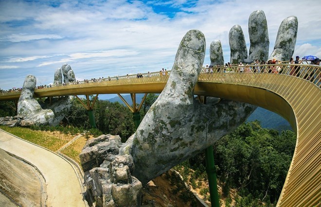 The Golden Bridge at Ba Na Hills resort in Da Nang city (Photo: VNA)