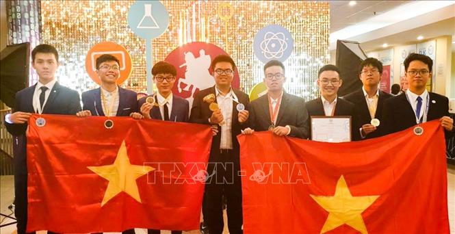 Đoàn Việt Nam đạt thành tích ấn tượng với 3 Huy chương Vàng, 3 Huy chương Bạc, 2 Huy chương Đồng. Ảnh: TTXVN phát