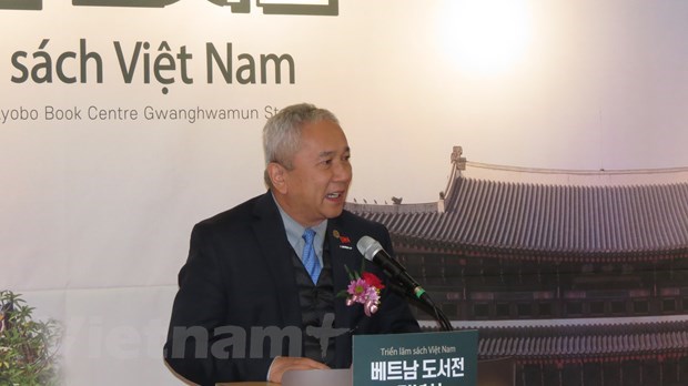 Vietnamese Ambassador to the RoK Nguyen Vu Tu speaks at the event. (Photo: VNA)