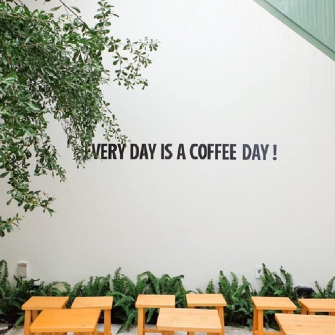 Quán cà-phê mang phong cách tối giản