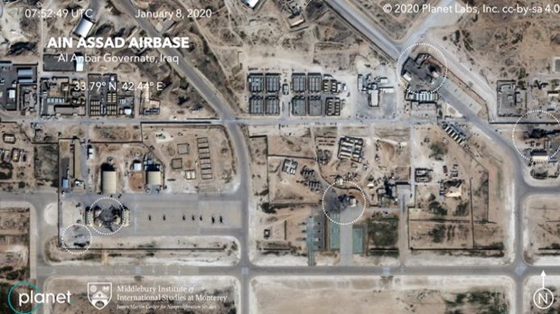 Hình ảnh căn cứ Mỹ tan nát sau màn dội tên lửa của Iran