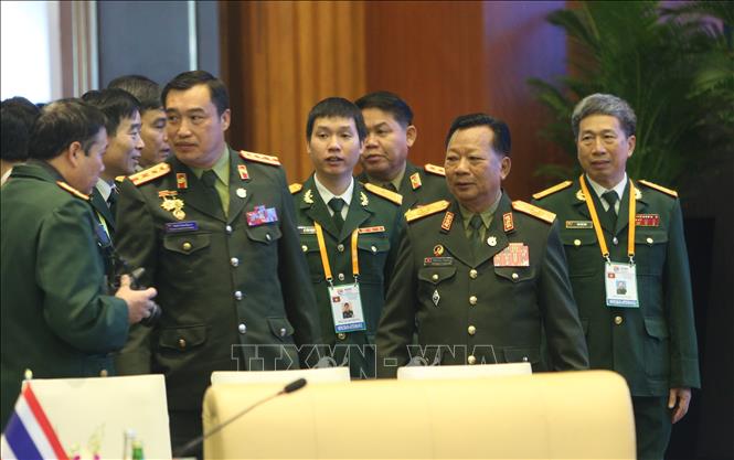 Đại tướng Chansamone Chanyalath, Bộ trưởng Bộ Quốc phòng Lào đến dự Hội nghị.