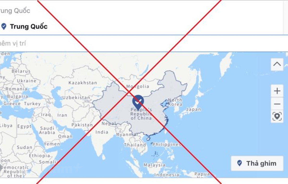 Facebook xóa Trường Sa, Hoàng Sa ra khỏi bản đồ Việt Nam