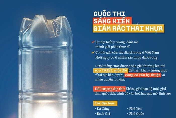 Khởi động cuộc thi khởi nghiệp 'Sáng kiến giảm rác thải nhựa' để ứng dụng tại Đà Nẵng