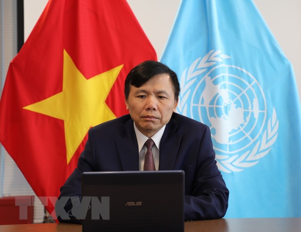 Đại sứ Đặng Đình Quý, Trưởng Phái đoàn thường trực Việt Nam tại Liên hợp quốc. (Ảnh: TTXVN phát)