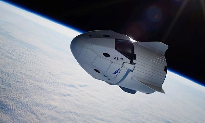 Tàu Crew Dragon của SpaceX. Ảnh: NASA.