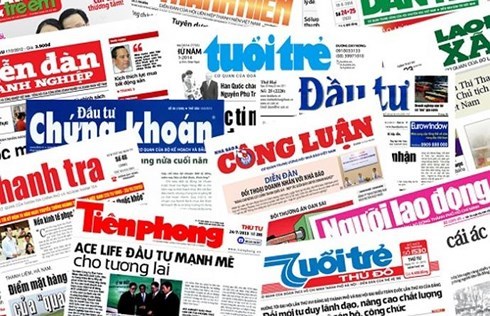 Some of Vietnam's news outlets (Photo: baodautu.vn)