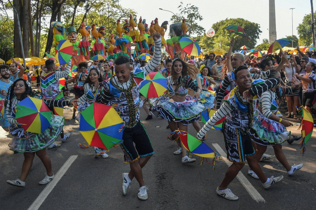 Lễ hội carnival ngày 25/2 tại  Sao Paulo. Ảnh: AFP