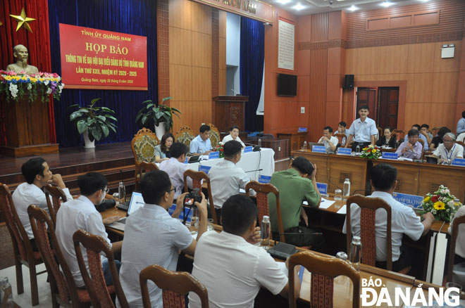 Đại hội Đảng bộ tỉnh Quảng Nam lần thứ XXII diễn ra từ ngày 11 đến 13-10