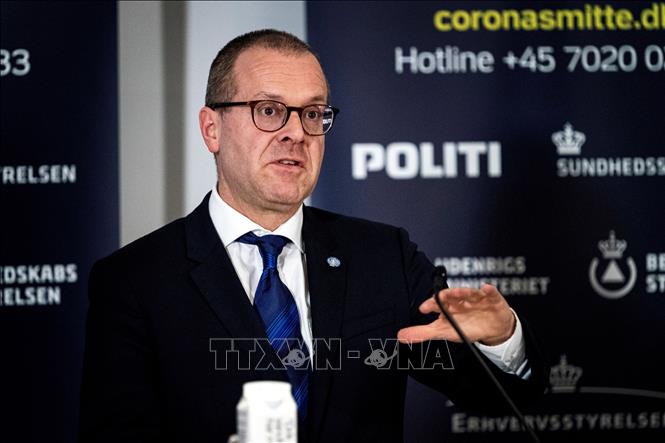 Giám đốc Tổ chức Y tế thế giới (WHO) khu vực châu Âu Hans Kluge trong cuộc họp báo về dịch COVID-19, tại Copenhagen, Đan Mạch ngày 27/3/2020. Ảnh tư liệu: AFP/TTXVN