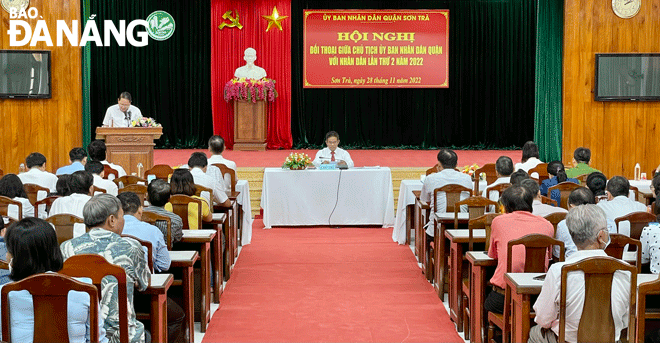 Quận Sơn Trà tiếp thu các kiến nghị của người dân