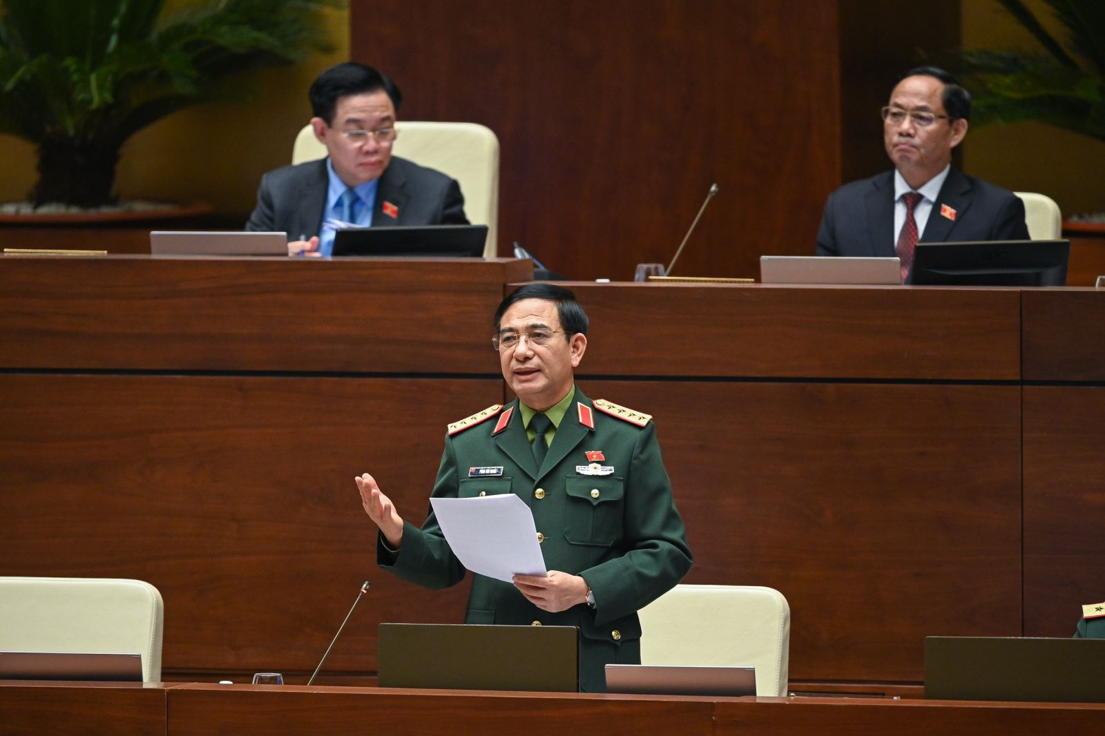 Ngày 9/11, kết thúc phiên thảo luận, Bộ trưởng Bộ Quốc phòng Phan Văn Giang phát biểu giải trình, làm rõ một số vấn đề đại biểu Quốc hội nêu.