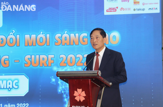 Thứ trưởng Bộ Khoa học và Công nghệ Trần Văn Tùng phát biểu tại sự kiện