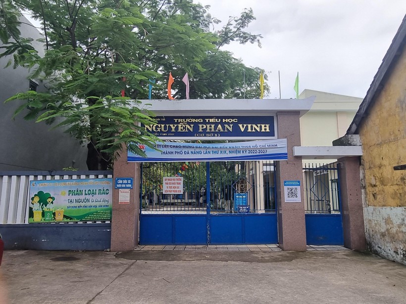 Trường Tiểu học Nguyễn Phan Vinh, nơi xảy ra vụ việc.