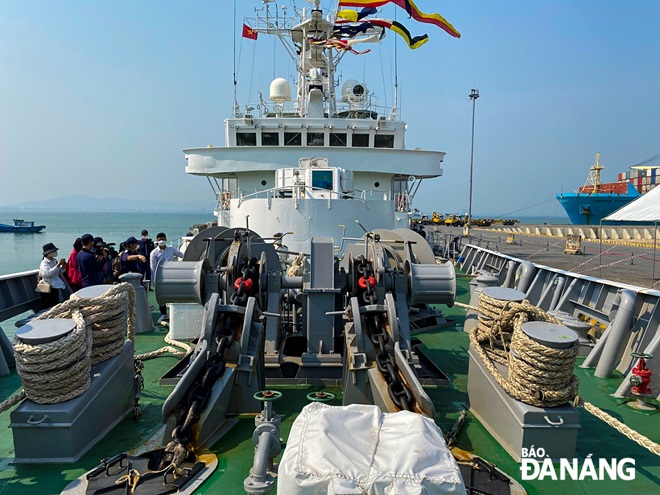 Cận cảnh tàu bảo vệ bờ biển Nhật Bản ghé thăm Đà Nẵng