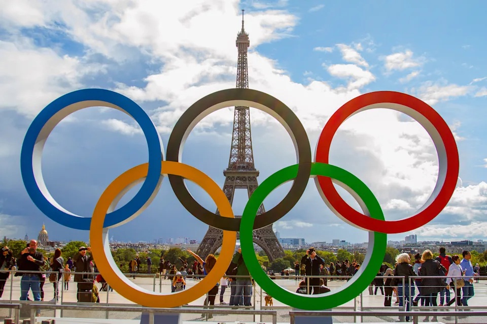 Biểu tượng của Olympic tại Paris, Pháp. Ảnh: Getty Images