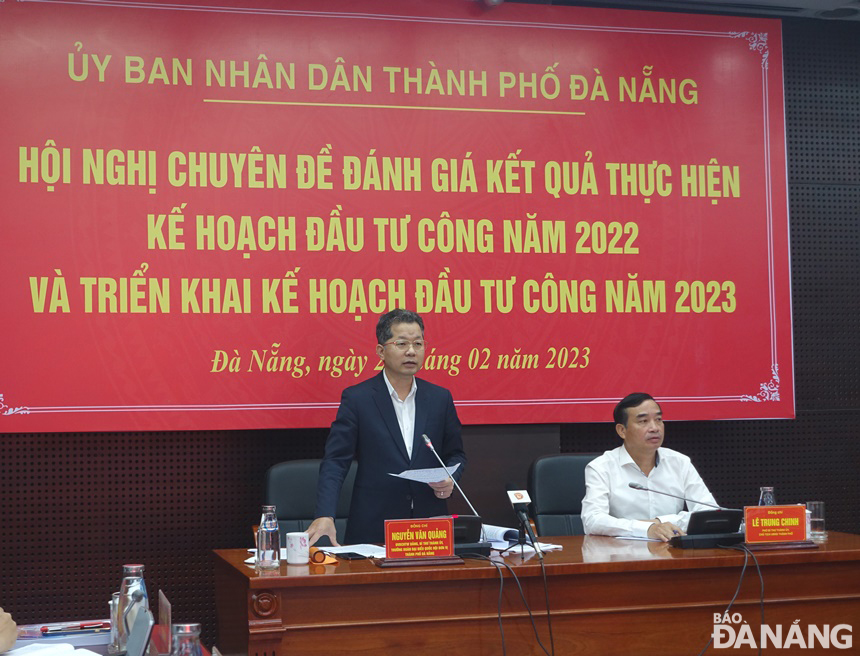 Bí thư Thành ủy Nguyễn Văn Quảng phát biểu chỉ đạo tại hội nghị. Ảnh: HOÀNG HIỆP