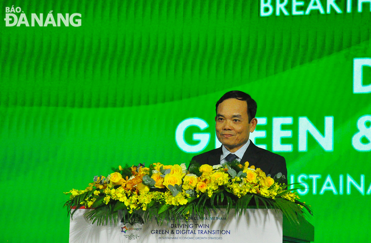 Phó Thủ tướng Chính phủ Trần Lưu Quang phát biểu chỉ đạo tại Diễn đàn. Ảnh: THÀNH LÂN - VĂN HOÀNG 