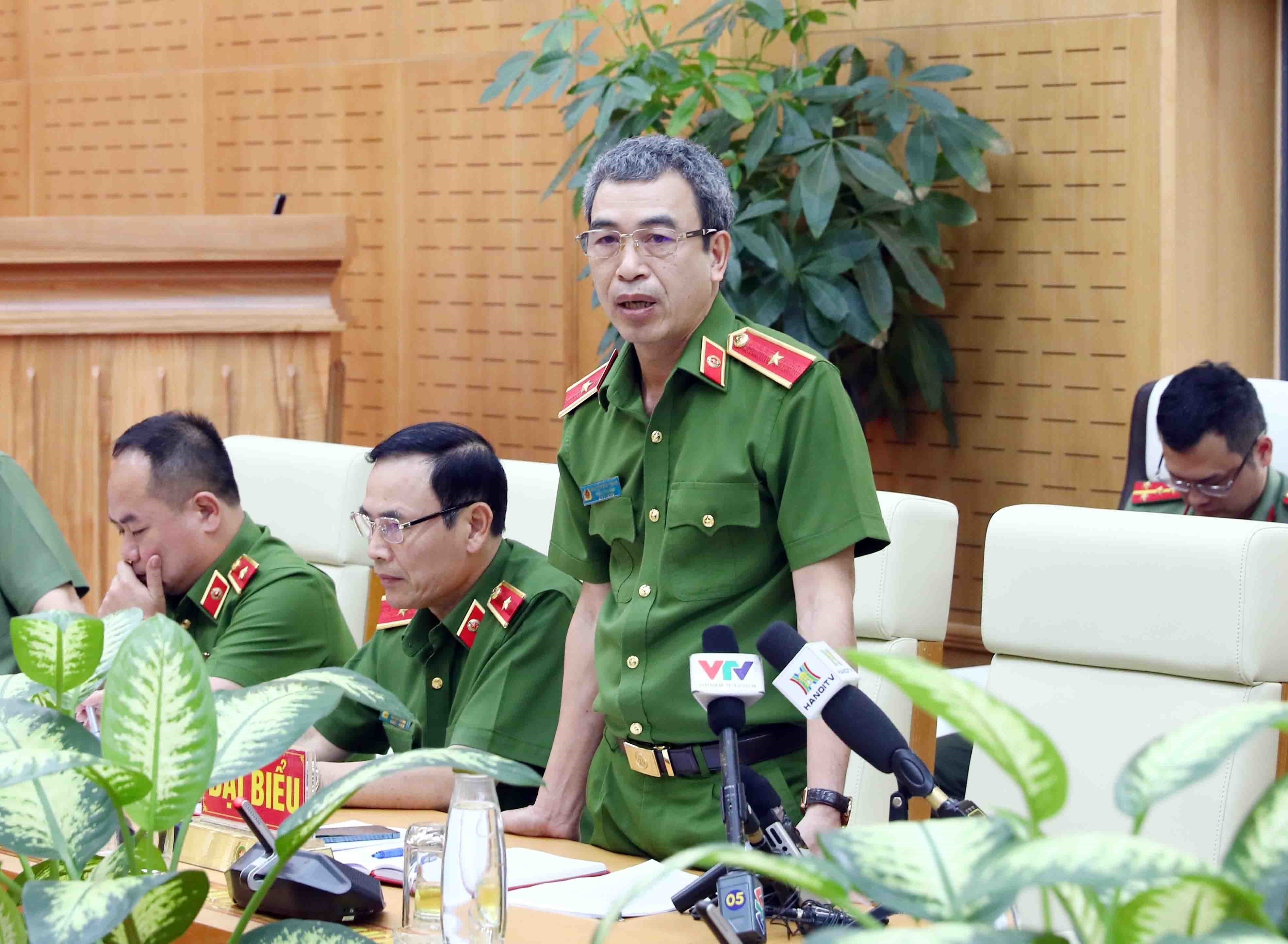 Thiếu tướng Nguyễn Văn Thành, Phó Cục trưởng Cục Cảnh sát điều tra tội phạm về tham nhũng, kinh tế, buôn lậu. (Ảnh: Phạm Kiên/TTXVN)