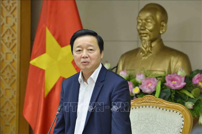 Phó Thủ tướng Trần Hồng Hà chủ trì cuộc họp. Ảnh: Minh Đức/TTXVN