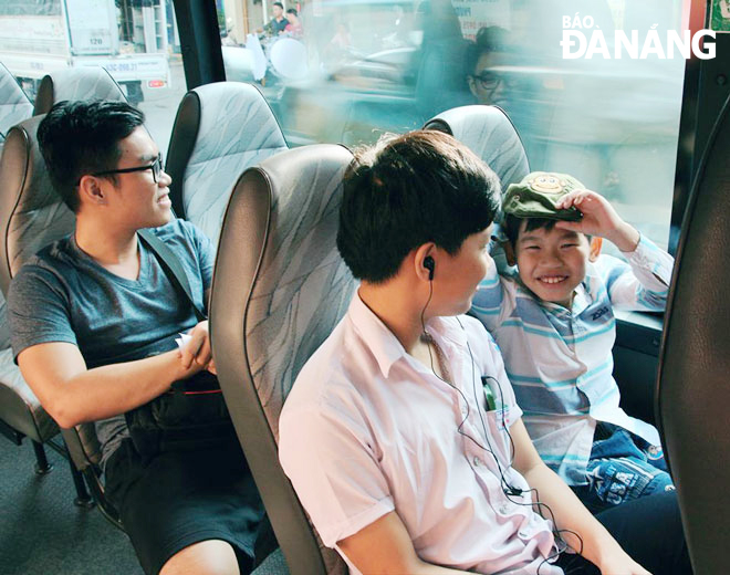 Tỷ lệ người dân đi xe buýt tại Đà Nẵng có xu hướng tăng trong thời gian gần đây. Ảnh: T.Y