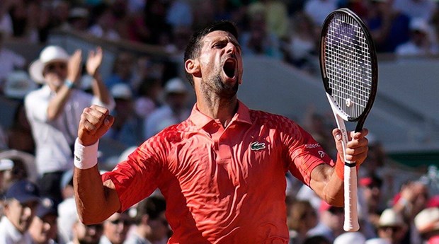 Djokovic lập kỷ lục tại Roland Garros. (Nguồn: AP)